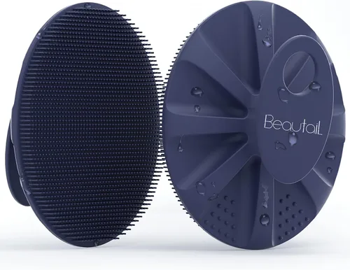 Vista 13 de BEAUTAIL Cepillo de silicona para ducha y baño, exfoliante suave para mujeres y hombres, piel sensible al bebé, fácil de limpiar, enjabona bien, más