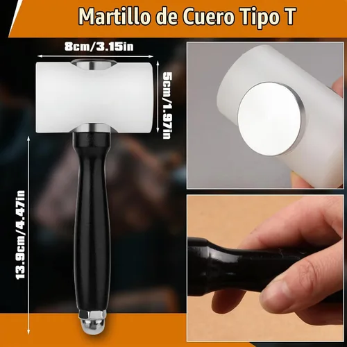 Vista 3 de Zlulary - Martillo de mazo de goma (3 unidades)