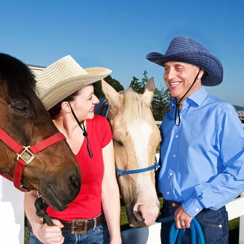 Vista 5 de SATINIOR - Juego de 12 sombreros de vaquero de paja y bandanas para fiesta, sombrero de vaquero para fiesta, disfraz y bandana, accesorios
