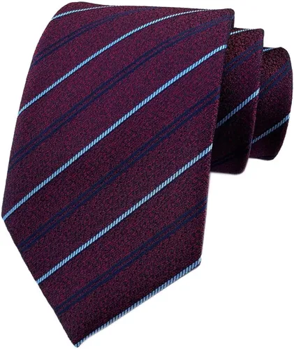 Vista 55 de Secdtie Corbata clásica de seda tejida jacquard a rayas para hombre