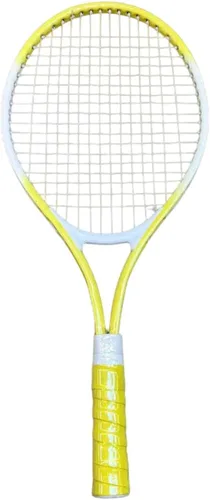 Vista 8 de kowaku Raqueta de tenis, equipo de tenis, ligera, a prueba de golpes, portátil, de nailon, cuerdas, raqueta de tenis para jardín, verano, playa