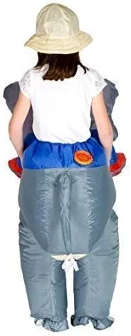 Vista 3 de Disfraz de elefante inflable para niños (edad 6 +)