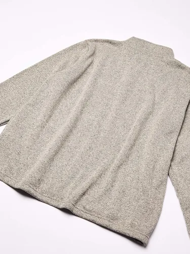 Vista 10 de Wrangler Authentics Suéter de vellón de manga larga con un cuarto de cremallera para hombre