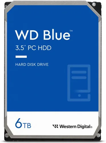 Vista 6 de Western Digital Disco duro interno WD de 500 GB para PC azul - 5400 RPM, SATA 6 Gb/s, caché de 64 MB, 3.5" - WD5000AZRZ
