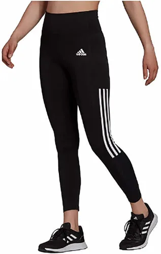 Vista 2 de adidas Leggings ligeros de cintura alta de 3 rayas de malla 78 para mujer