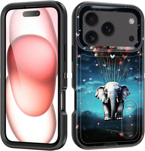 Vista 77 de Funda para iPhone Air con soporte integrado, a prueba de golpes, polvo y caídas, 3 capas, grado militar, funda protectora para iPhone Air de 6.5
