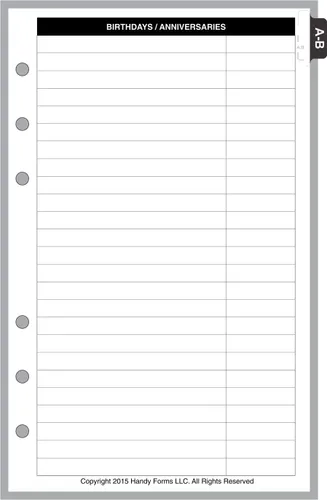 Vista 7 de Reposición de papel con cuadrícula de puntos de tamaño compacto (0,10"), dimensionado y perforado para cuadernos Franklin Covey Compact y otros