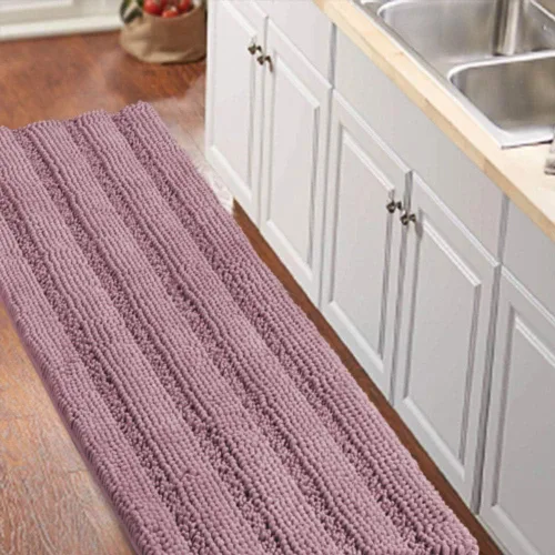 Vista 25 de Turquoize Alfombra de baño de chenilla de lujo para baño, extra absorbente, alfombra de ducha de microfibra antideslizante para baño, alfombra Aqua