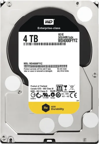 Vista 2 de WD Disco duro empresarial RE 2 TB: 3,5 pulgadas, 7200 RPM, SATA III, caché de 64 MB (WD2000FYYZ) (modelo antiguo)