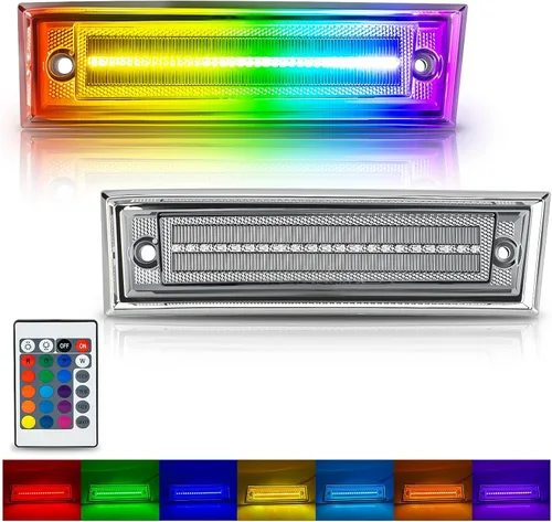 Vista 13 de Bestview Luces de posición laterales LED Compatibles con 1981-1991 Chevy C10 C20 C30 GMC C1500 C2500 Suburban Blazer Jimmy, lado del conductor