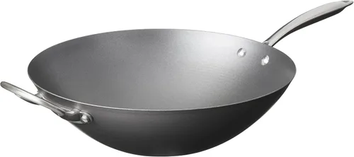 Vista 6 de Nordic Ware Wok hilado de acero superior, 8.5 pulgadas, 16400, negro