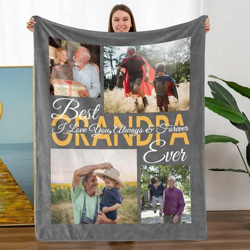 Vista 22 de TURMTF Manta personalizada con foto para mamá de hija e hijo, regalos de boda personalizados para ella, él, pareja, esposa, marido, novia, novio