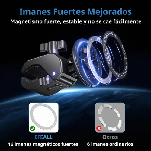 Vista 2 de Soporte de teléfono para cochecito con abrazadera para MagSafe, 16 x