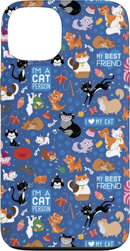 Vista 7 de Disney Carcasa para iPhone 17, diseño de gatos I Love My Cat