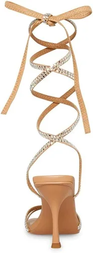 Vista 4 de Steve Madden Lulie - Sandalias de tacón de aguja con tiras y puntera abierta