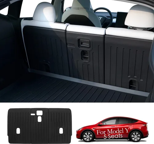 Vista 16 de Revestimientos de Carga para Todo Clima para Tesla Model 3 Alfombrillas de Maletero, Alfombrillas Protectoras de Bandeja de Maletero Delantero