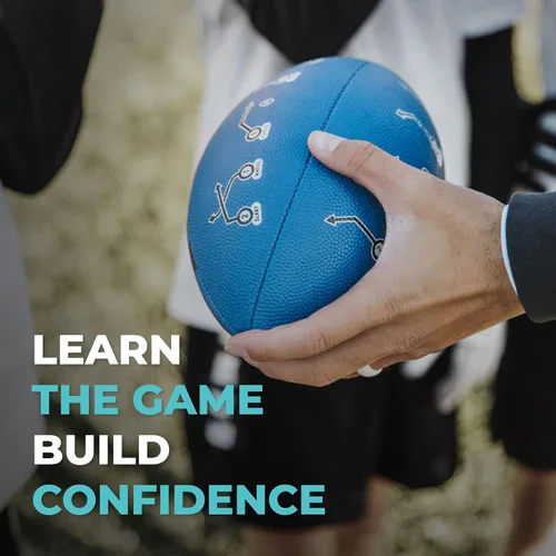 Vista 2 de PlayCoach Fútbol Juvenil en Tallas Junior y Peewee con 10 Rutas Básicas de Pase para Niños de 6 a 12 años - Aprobado por Drew Brees, Fútbol de Cuero