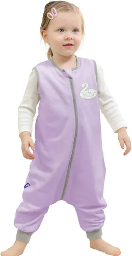 Vista 2 de Saco de dormir para bebé de invierno cálido con piernas para caminar con piernas, pijamas para bebés de 6 meses a 4 años