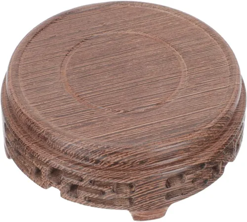 Vista 9 de DECHOUS Soporte de exhibición para taza de té, soporte de maceta para el hogar, maceta de madera, escritorio, 4 uds