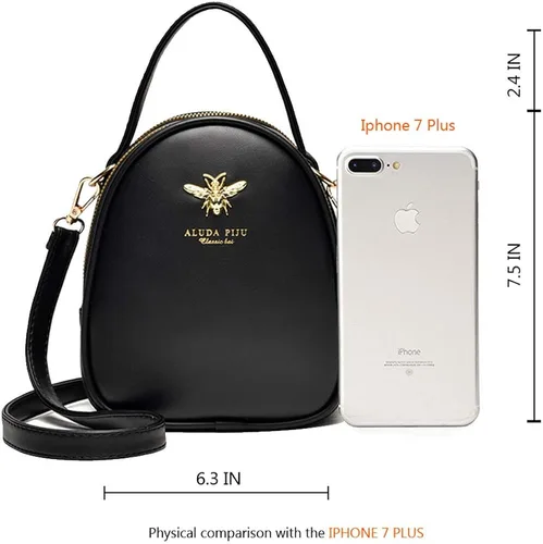 Vista 2 de Bandolera pequeña bolsa elegante estilo mensajero cartera bolsa de mano para mujer
