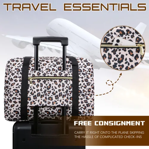 Vista 5 de Bolsa de viaje plegable para fin de semana, bolsa de noche para hombres y mujeres, ligera, bolsa de mano para Spirit Airlines