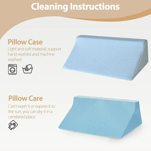 Vista 5 de Almohada de cuña para dormir de lado, soporte de posicionamiento corporal Back and Leg Support, Body Positioning, Pregnancy Support, Ankle