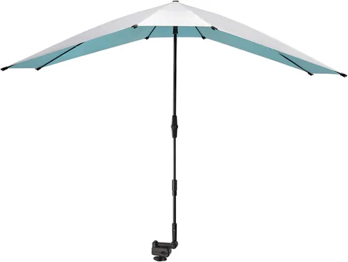 Vista 9 de G4Free Paraguas doble para 2 personas con abrazadera ajustable, sombrilla para silla de playa, sillón reclinable