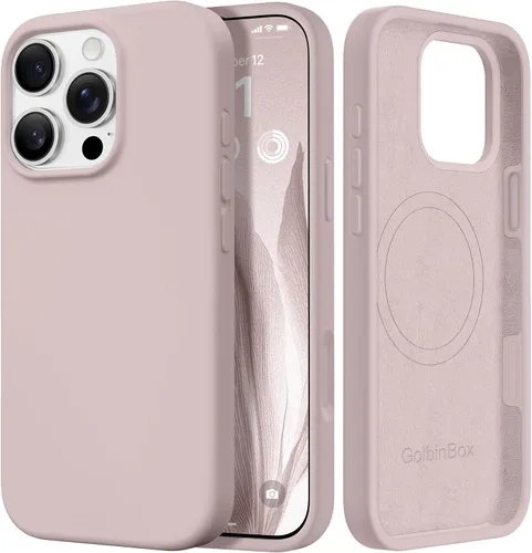 Vista 112 de GolbinBox Funda magnética para iPhone 17, compatible con MagSafe, cubierta de silicona integrada para control de cámara, funda de silicona líquida a