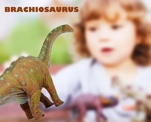 Vista 7 de Apatosaurio (Brontosaurio) Juguetes de dinosaurio Figura de dinosaurio modelo juguete para niños y niñas de 3 a 12 años de edad, tamaño grande