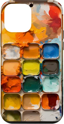 Vista 16 de Pinturas de acuarela y paleta de pintura, funda colorida para el iPhone 17