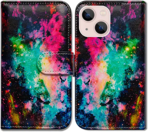 Vista 20 de Bcov Funda para iPhone 14 Plus, diseño de pájaro negro y verde con tapa para teléfono, con ranura para tarjetas, soporte para iPhone 14 Plus