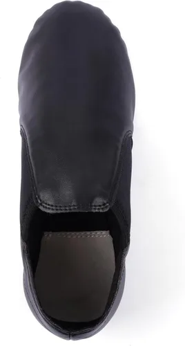 Vista 5 de Linodes Zapato de jazz unisex de empeine de piel sintética 006, sin cordones para zapatos de baile de mujeres y hombres