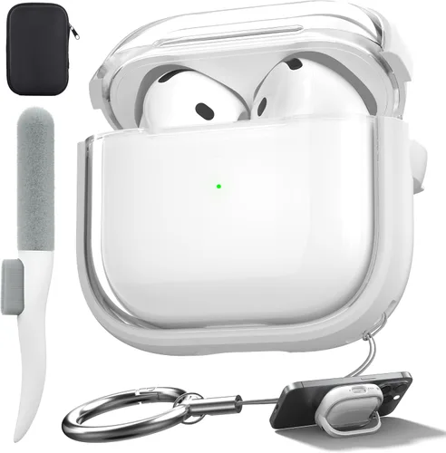 Vista 36 de Funda de protección contra caídas para AirPods Pro 2 con kit de limpieza B-Negro