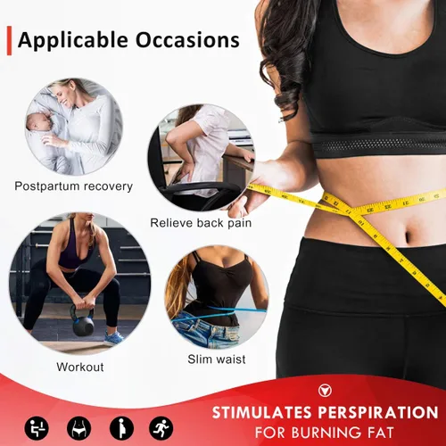 Vista 6 de MISS MOLY Corsé de látex para mujer, corsé de entrenamiento de cintura con cremallera y gancho, faja deportiva de reloj de arena