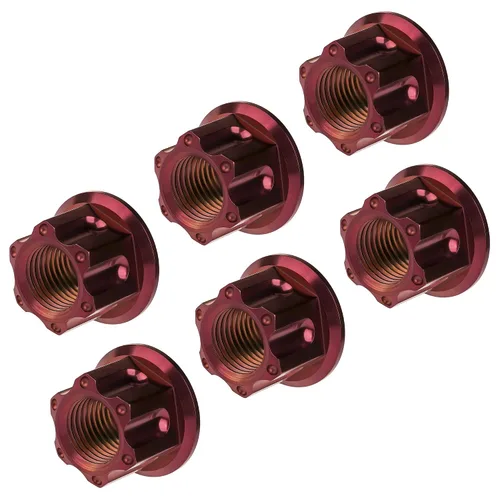 Vista 53 de Tuerca de perno de brida de titanio M6 M8 M10 M12 M14 M16 para bicicleta, motocicleta, eje trasero de automóvil, accesorios de modificación
