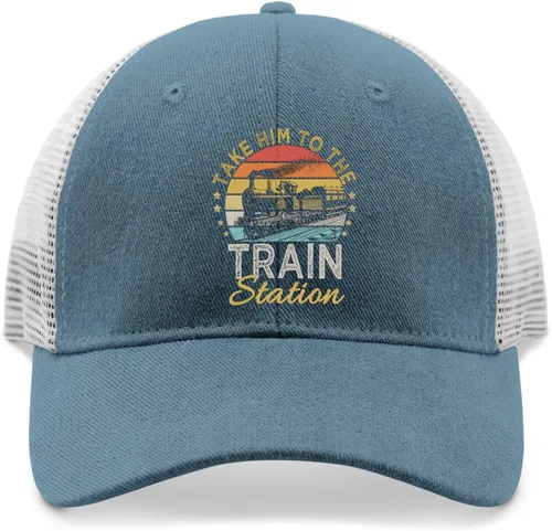 Vista 9 de Baseball Cap Take Him to The Train Station Dad Hat for Women Funny Dad Hat Adjustable
