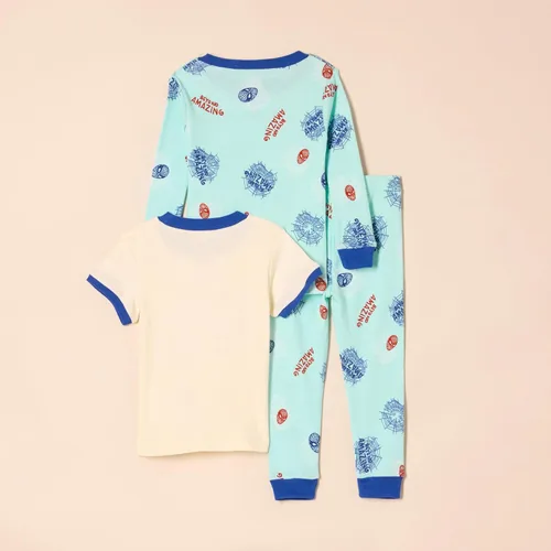 Vista 6 de Amazon Essentials Boys Snug-Fit Pajama Sleep Sets, 3-Piece