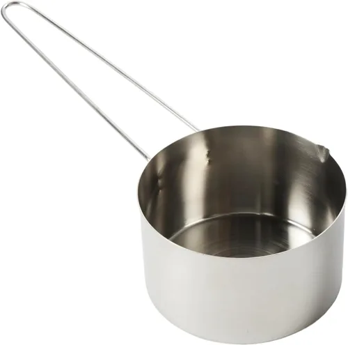 Vista 13 de American Metalcraft MCL10 Taza medidora de acero inoxidable, 1 taza