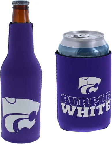 Vista 78 de College Team Color Logo Can & Bottle Holder Insulator Beverage Cooler Set
