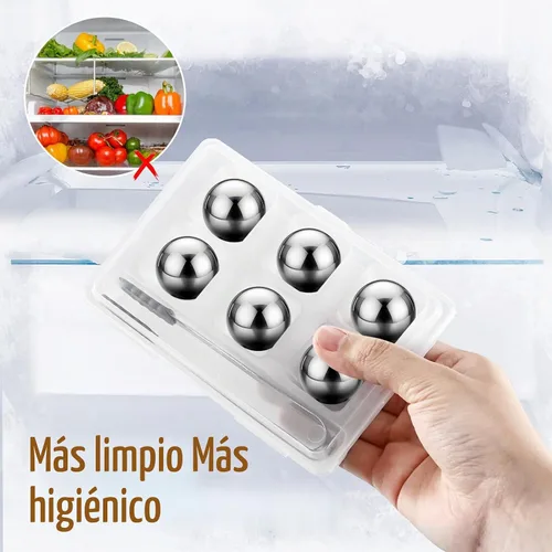 Vista 8 de EooCoo Rellenos para calcetines para hombres, juego de 6 piedras reutilizables para whisky, kit de bolas de hielo de acero inoxidable para beber
