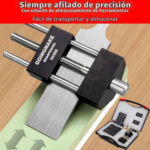 Vista 7 de GOINGMAKE Sistema de guía de afilado de cinceles para carpintería cinceles y planos de 5/32 a 3 pulgadas, guía de soporte de afilado con accesorio