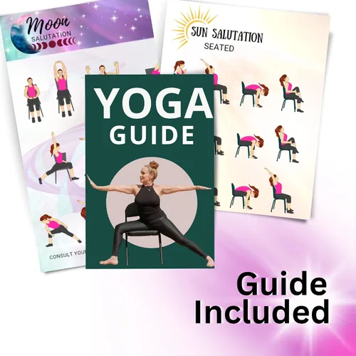 Vista 3 de CHAIR YOGA FOR SENIORS DVD + Poster + Bonus Yoga DVD. Strength- Energize- Healing- Relieve Stress. Chair yoga DVD for beginners. Yoga chair