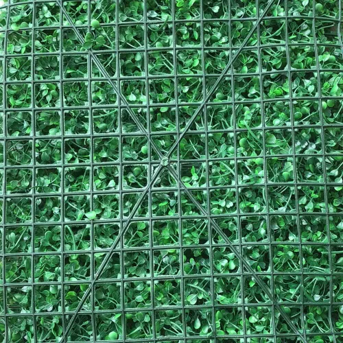 Vista 3 de 12 paneles de pared de plantas artificiales, tapete de boj artificial para pared, telón de fondo de pared de seto artificial, panel de valla