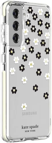 Vista 6 de Kate Spade - Carcasa rígida para Galaxy S21 y S21 5G, diseño de flores dispersas