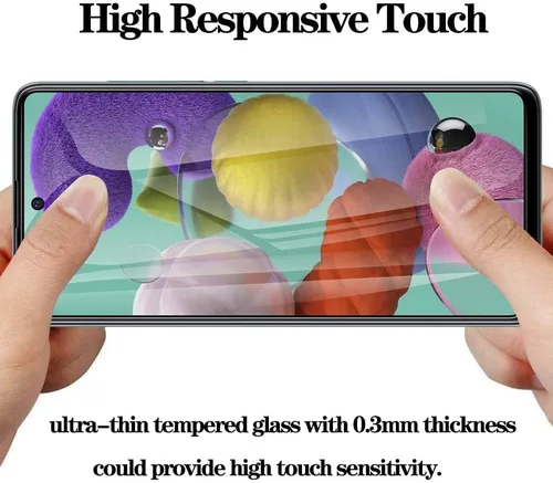 Vista 3 de NC [Paquete de 2] Protector de pantalla de privacidad para Samsung Galaxy A33 /A42 /A32 /A12/A13 5G/A02S/A03S vidrio templado, antirreflejos