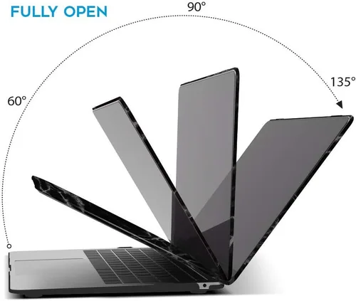 Vista 5 de IBENZER MAD-T13BKMB - Funda compatible con MacBook Air de 13 pulgadas 2022 2021 2020 M1 A2337 A2179 A1932, carcasa rígida de plástico para Mac Air