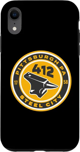 Vista 25 de Pittsburgh Steel City 412 Case for iPhone 16