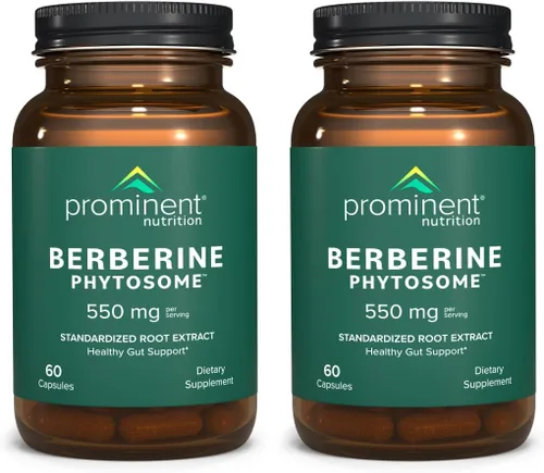 Vista 10 de Prominent Nutrition Fitosoma de berberina - Hasta 9.6 veces absorción superior - Berberina estandarizada para apoyo digestivo, intestinal y cardíaco