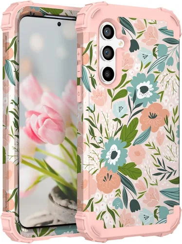 Vista 9 de Hocase Funda para Galaxy S20 FE 5G, Protección resistente a prueba de golpes, goma de silicona suave + parachoques de plástico duro, funda