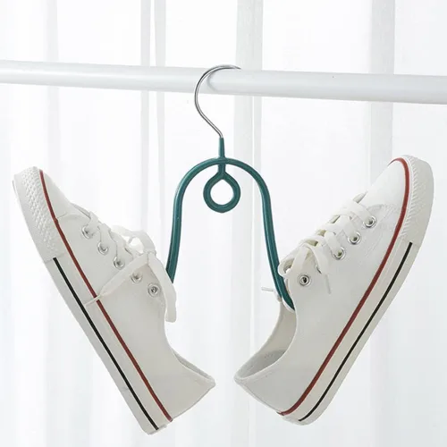 Vista 2 de Ganchos para colgar zapatos, estante de almacenamiento de zapatos adecuado para zapatos de baloncesto, zapatos de fútbol, zapatos de cuero, zapatos